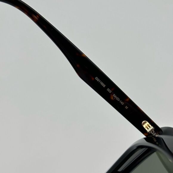 BRAND NEW GUCCI GG1169S 003 Havana/Green Women Sunglasses - Picture 7 of 12